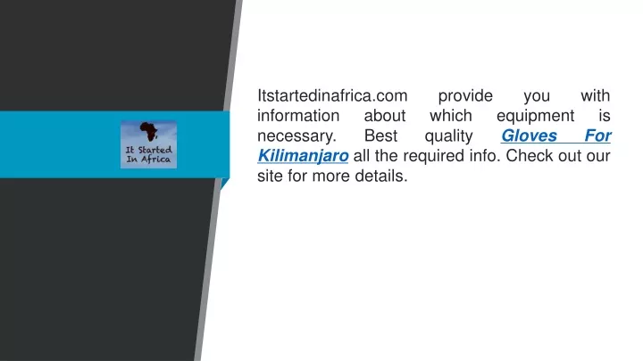 itstartedinafrica com provide you with