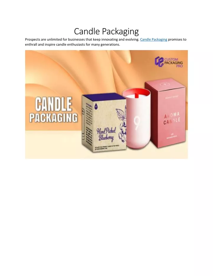 candle packaging