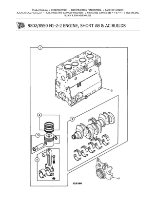 JCB 4CN-2 BACKOHE LOADER Parts Catalogue Manual Instant Download (Serial Number 00337000-00399999)