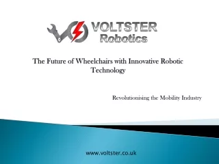 The Future of Wheelchairs with Innovative Robotic Technology