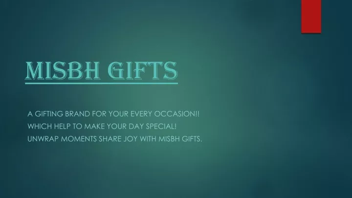 misbh gifts