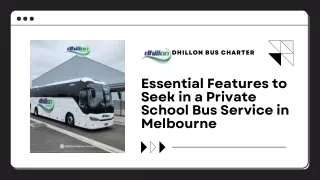 Essential Features to Seek in a Private School Bus Service in Melbourne