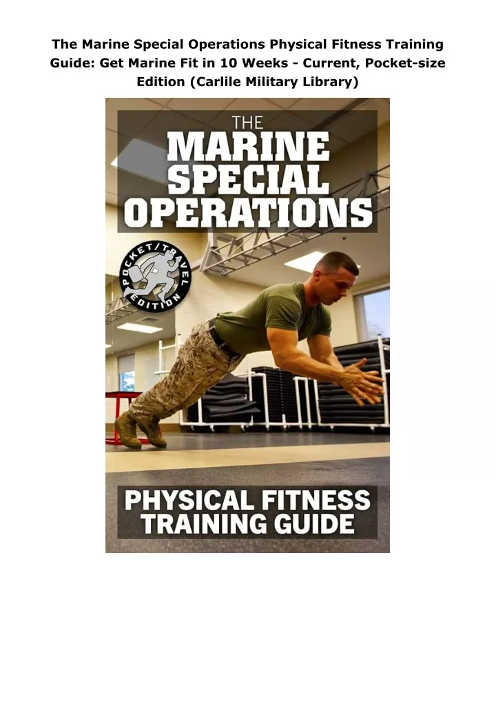 PPT - pdfdownload The Marine Special Operations Physical Fitness ...