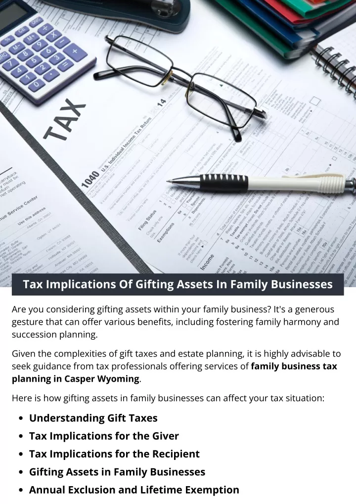 tax implications of gifting assets in family