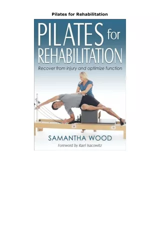ebookdownload Pilates for Rehabilitation