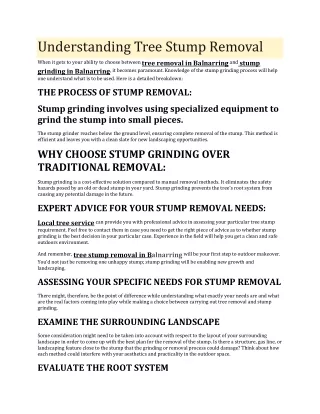 EXPERT ADVICE FOR YOUR STUMP REMOVAL NEEDS