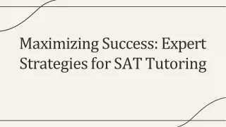 Achieve Excellence in SAT with Expert Tutoring