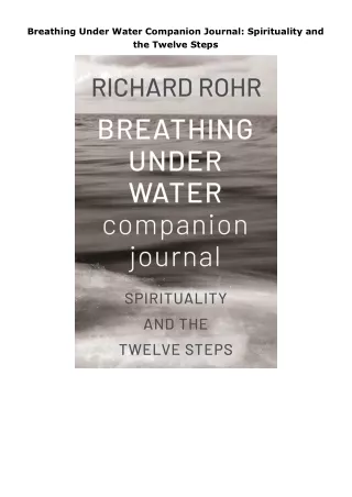 book❤️[READ]✔️ Breathing Under Water Companion Journal: Spirituality and the Twelve Steps