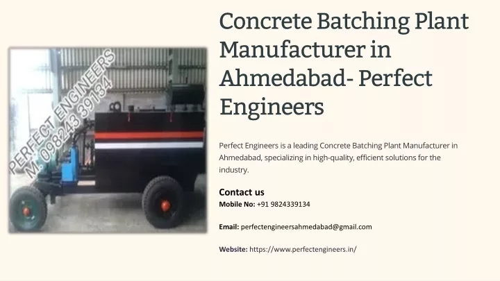 concrete batching plant manufacturer in ahmedabad
