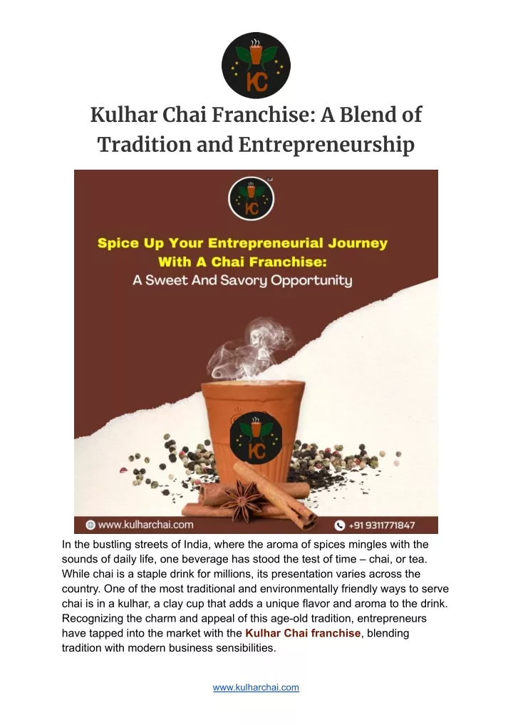 kulhar chai franchise a blend of tradition