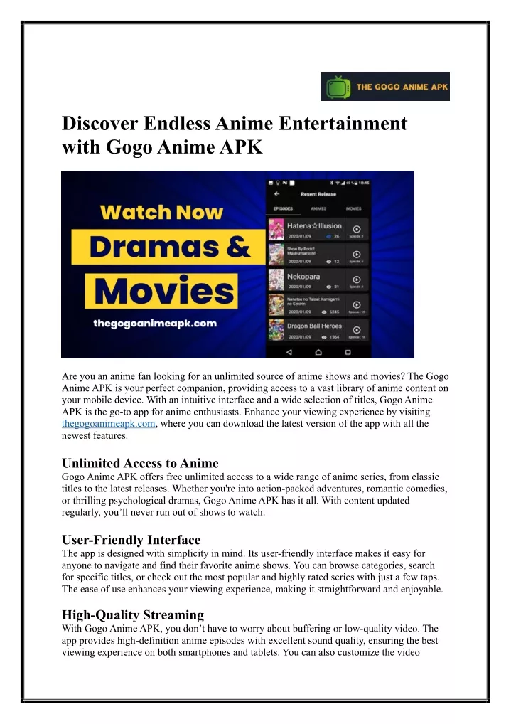 discover endless anime entertainment with gogo