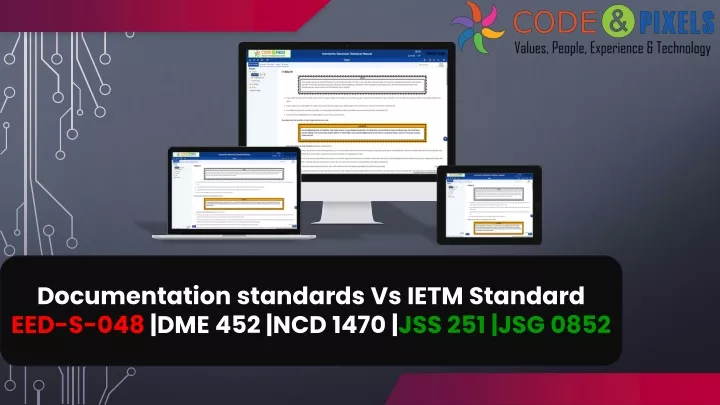 documentation standards vs ietm standard