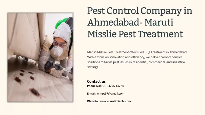pest control company in ahmedabad maruti misslie