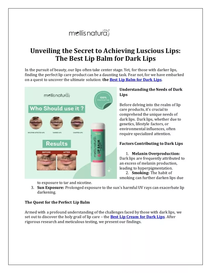 unveiling the secret to achieving luscious lips