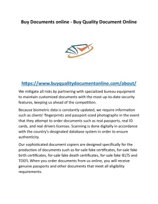 Buy Documents online - Buy Quality Document Online