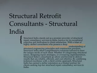 Structural Retrofit Consultants - Structural India
