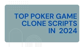 Best Poker Scripts to Start Online Poker Business
