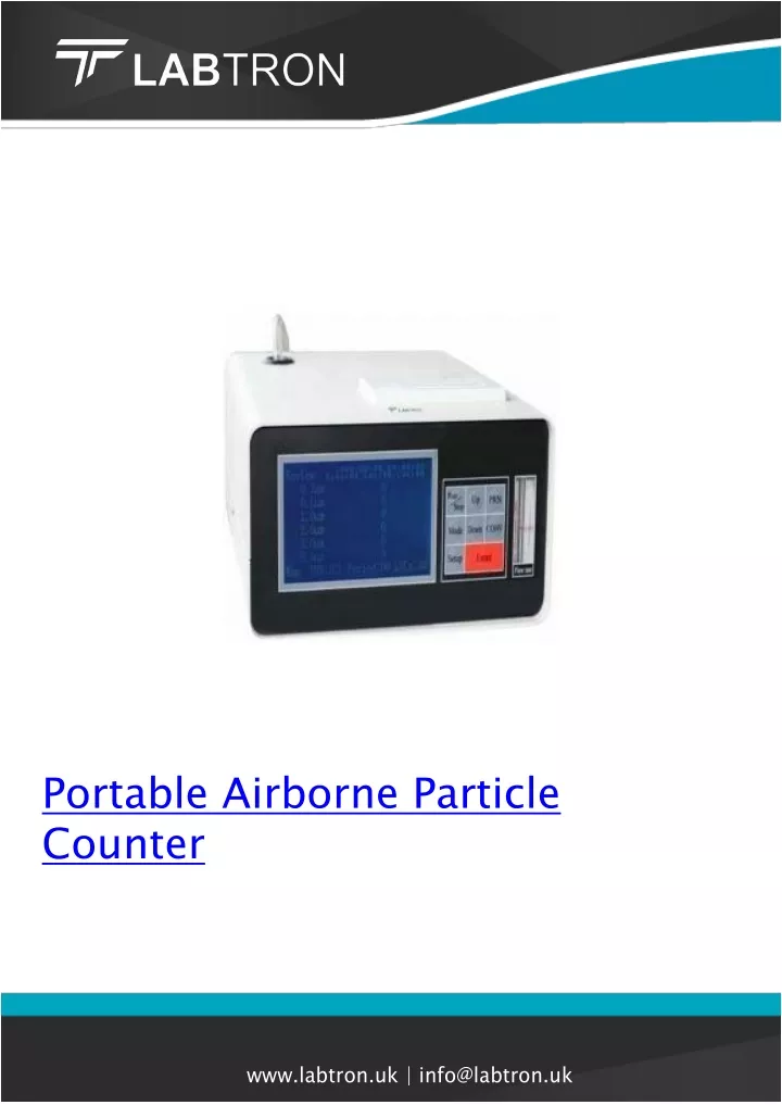 portable airborne particle counter