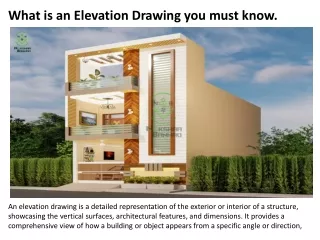 What is an Elevation Drawing you must know.