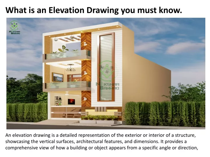 what is an elevation drawing you must know