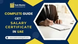 Get A Salary Certificate in UAE Complete Guide