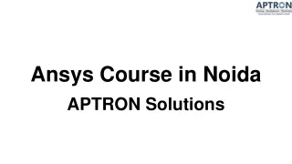 Ansys Course in Noida