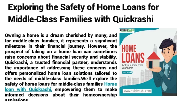 exploring the safety of home loans for middle class families with quickrashi