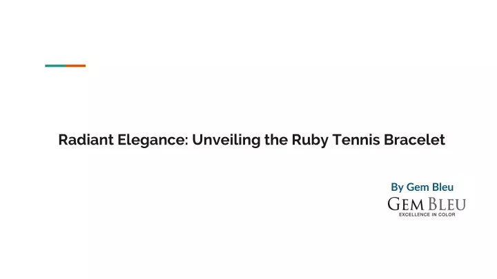 radiant elegance unveiling the ruby tennis bracelet