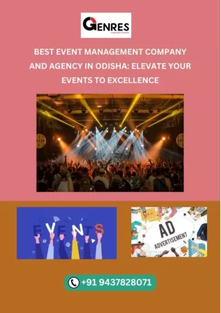 Best Event Management Company and Agency in Odisha Elevate Your Events to Excellence