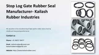 Stop Log Gate Rubber Seal Manufacturer, Best Stop Log Gate Rubber Seal Manufactu
