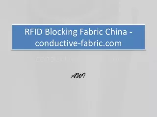 RFID Blocking Fabric China - conductive-fabric.com