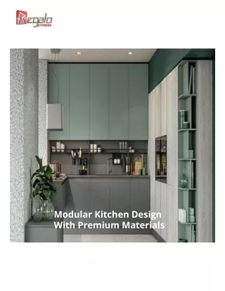 Modular Kitchen Design With Premium Materials