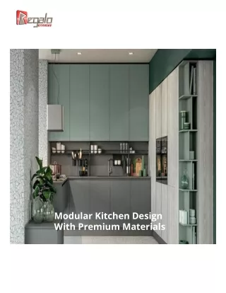 modular kitchen design with premium materials