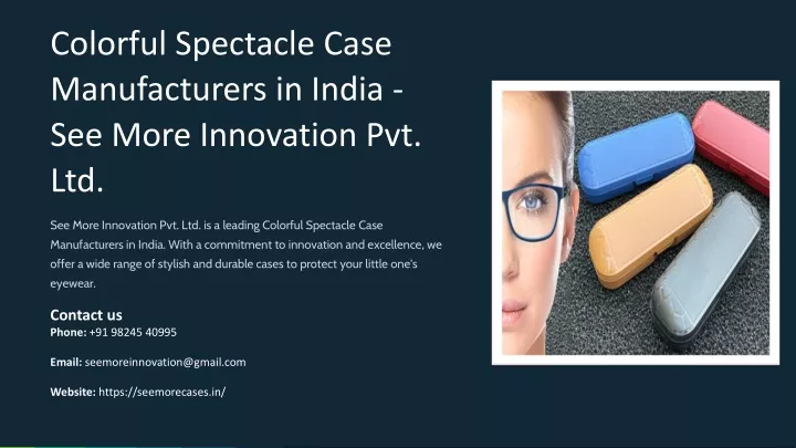 colorful spectacle case manufacturers in india