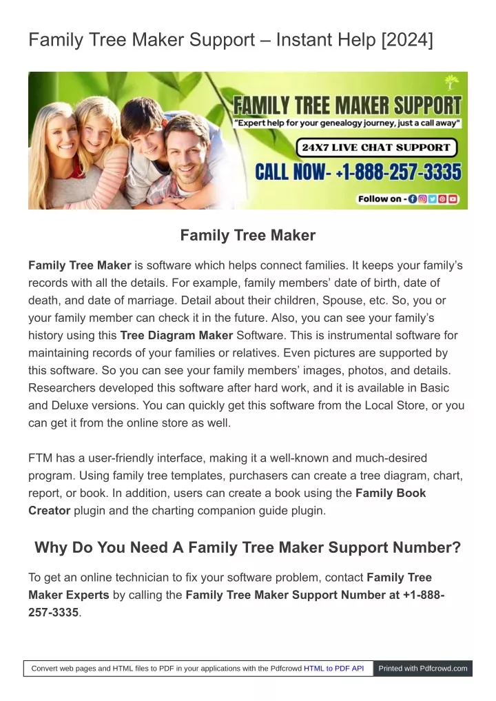 family tree maker support instant help 2024