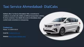 taxi service ahmedabad dialcabs