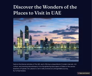 Explore Best Places in Dubai