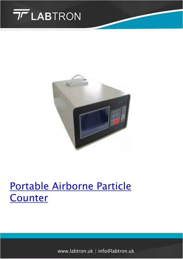 portable airborne particle counter