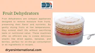 Fruit Dehydrators
