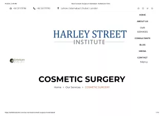 Best Cosmetic Surgery in Islamabad - Estheticare Clinic