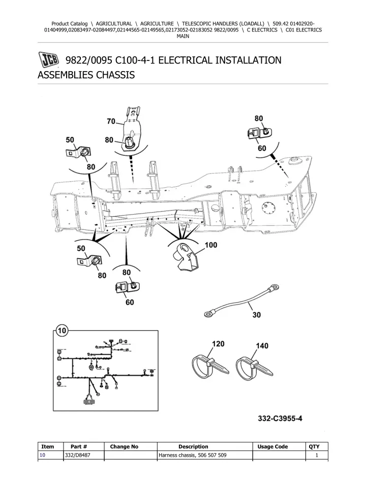 PPT - JCB 509.42 Telescopic Handlers (Loadall) Parts Catalogue Manual ...