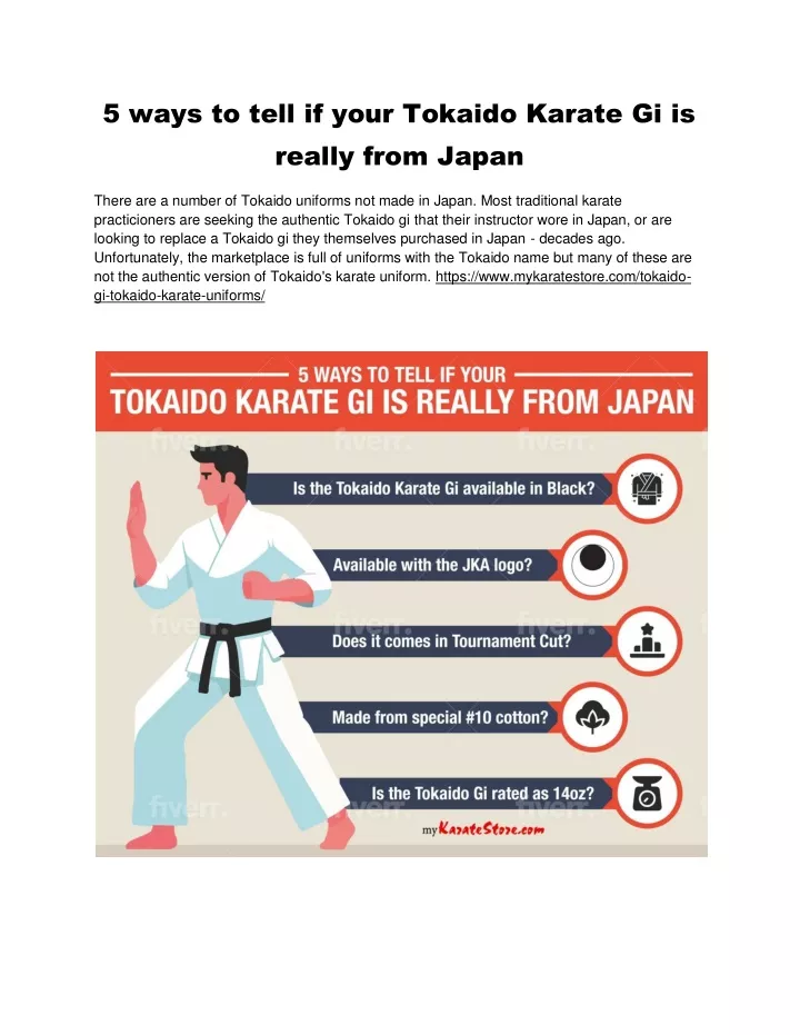 5 ways to tell if your tokaido karate