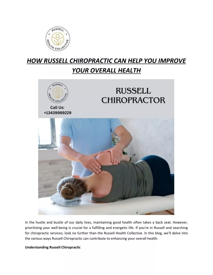 how russell chiropractic can help you improve