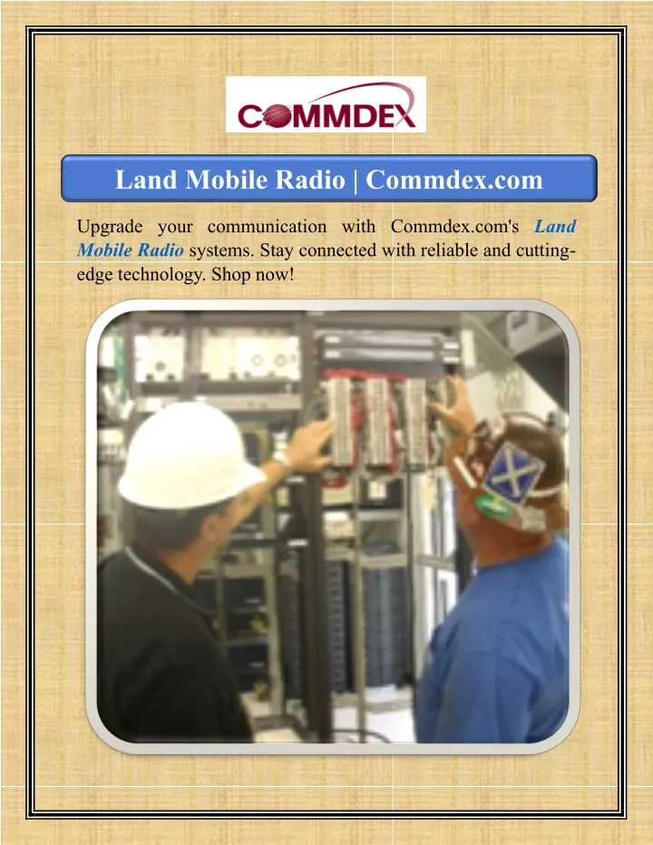 land mobile radio commdex com