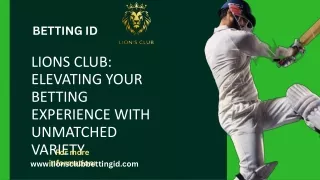 Lions Club: Elevating Your Betting Experience with Unmatched Variety