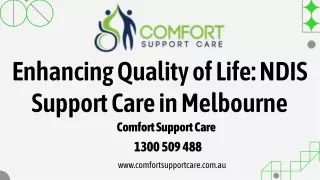 NDIS Support Care Melbourne