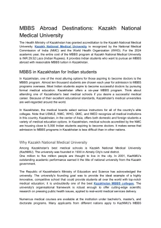 MBBS Abroad Destinations_ Kazakh National Medical University