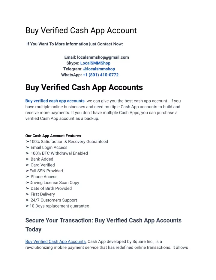 buy verified cash app account