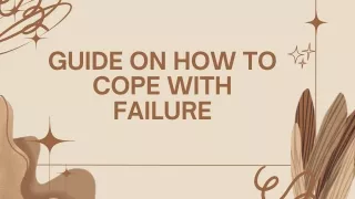Guide on how to cope with failure