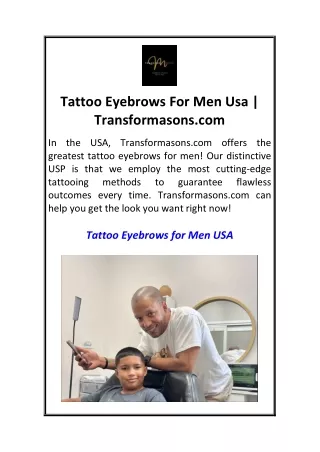 Tattoo Eyebrows For Men Usa  Transformasons.com